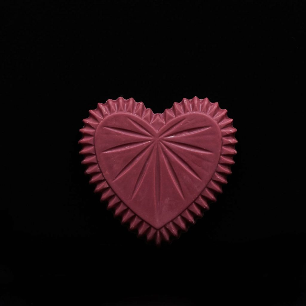Serce z czekolady ruby