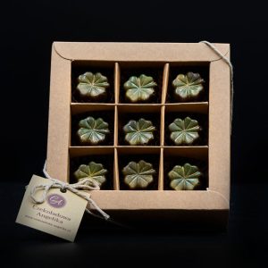 Pralinki koniczynka z żubrówką